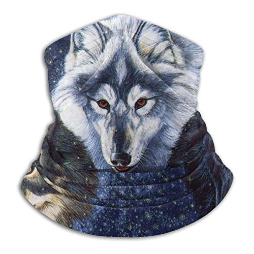 Black And White Wolf Face Mask Bandanas For Dust, Outdoors, Festivals ...