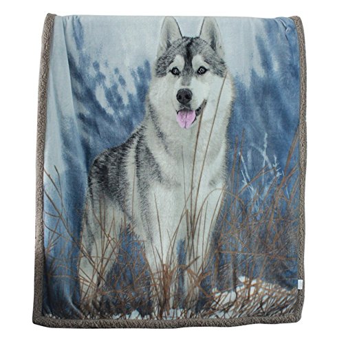 OAKSTORE I'm Not A Husky Soft Fleece Throw Blanket I'm A Prince Blanket for Bed and Couch Medium Fleece Blanket 60x50 - Green Pistachio 