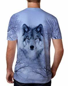 Uideazone Men Women Short Sleeve T-Shirt Casual 3D Creative Print Crewneck Graphic Tees